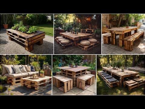 100 Creative Pallet Wood Garden Table Designs (Outdoor Ideas)