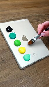 Acrylic Paint... on an iPad?! 🤪🍏 | MY ART