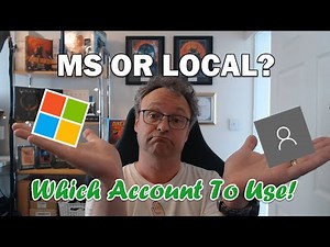 Choosing a Microsoft Account or Local User Account *GUIDE* in English