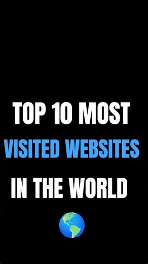 🌍 Top 10 Most Visited Websites in the World (Monthly Visits) | 2026 #googlesearch #topsearches