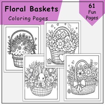 Floral Basket Coloring Pages for Kids: Beautiful & Whimsical Printables to Color