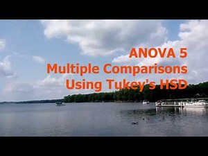ANOVA 5 Multiple Comparisons Using Tukey's HSD
