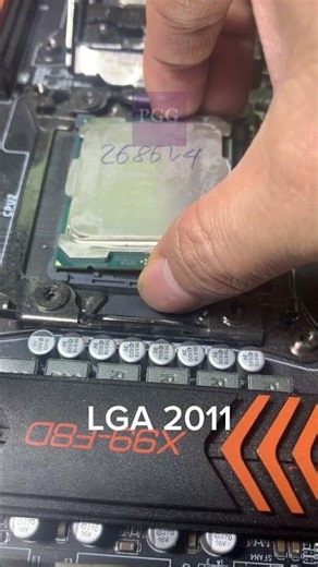 LGA 2011 vs LGA 1866 CPU installation #shorts