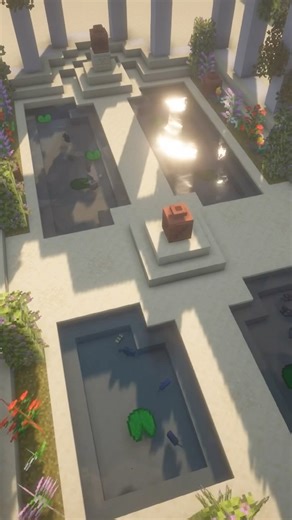 Minecraft Anceint Greek Garden 🪴 Full tutorial out now! #minecrafttutorial #minecraftshorts #greek