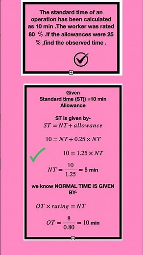 How to calculate observed,normal & standard time#shortsvideo#education#shortsvideo#mathematics#tech