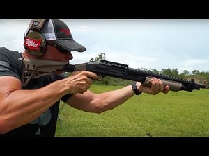 Mossberg Scorpion ATI 12 gauge nails 35 yard steel easily