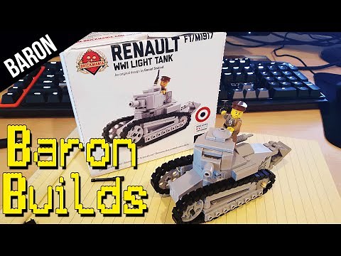 LEGO Renault FT-17 French Tank Speed Build (Baron Builds)