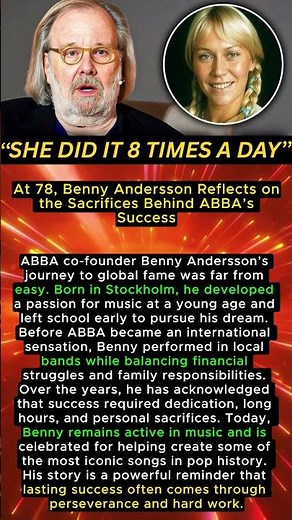 At 78, Benny Andersson Reflects on the Sacrifices Behind ABBA’s Success