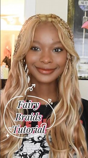 Easy Fairy Braids Tutorial #hairstyle #hairtransformation