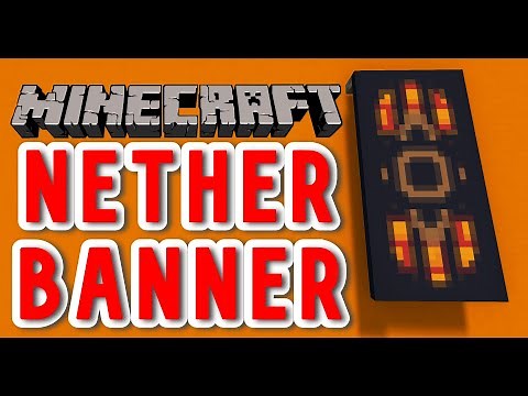 How to make a NETHER banner in Minecraft!