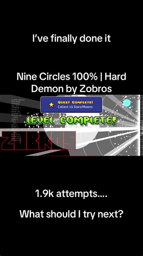 This level almost made me crash out #gd #geometrydash #fyp #ninecircles #harddemon
