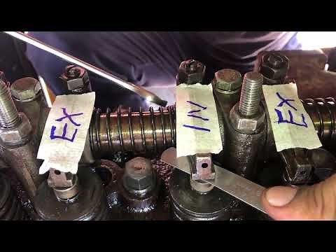 Valve lash adjustment .firing order 1342 4-cylinder Diesel engine .specially for beginners.