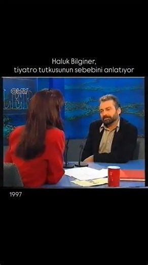 Haluk Bilginer, tiyatro tutkusunun sebebini anlatıyor… #sedefkabaş #halukbilginer #1997 | Haluk Bilginer Fans