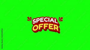 special offer animation. limited offer animation. flash sale limited offer animated limited offer.