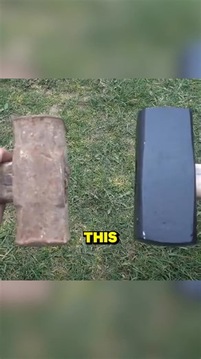 3.1M views · 31K reactions | New VS Old Hammer Under Hydraulic Press! #shorts | Particle Project | Facebook