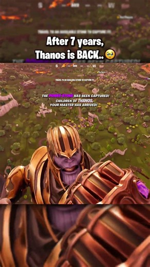 THANOS IS BACK AFTER 7 YEARS.. 🥹 (AVENGERS: ENDGAME) #shorts #fortnite