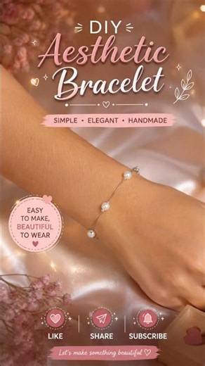 Diy pearl bracelet 😍#handmadejewelry #bracelet