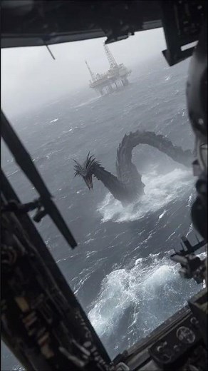 Gigantic 45-Foot Sea Serpent Filmed Near Oil Rig in the North Atlantic