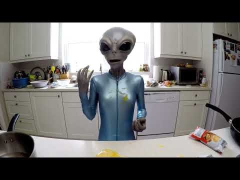 Alien Tries Cooking for the First Time (GONE WRONG)
