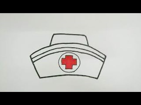 How to Draw Nurse Hat Step by Step l Easy Nurse Hat Drawing