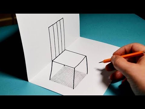 How to Draw a 3D Chair - Trick Art For Kids