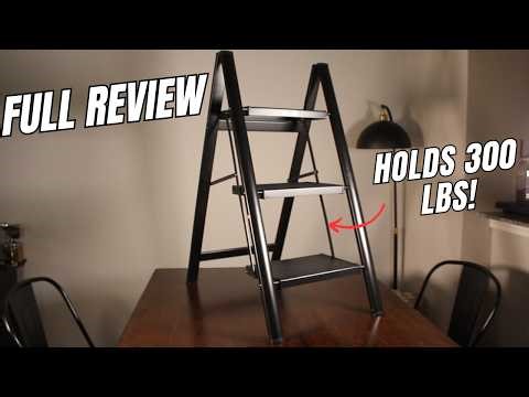 WOA Folding Step Stool Unboxing & Test | 300 lbs Capacity & Anti-Slip Design