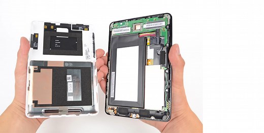 How to disassemble Nexus 7: guide, video and repairability (7/10)