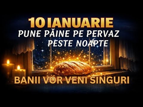 10 ianuarie: Pune pâinea la fereastră - prosperitatea vine și banii vin în liniște