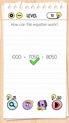 brain test level 70 #gaming