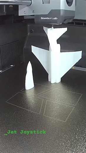 Bambu Lab P2S 3d Print Jet Joystick 🛩️🕹️ #bambulab #3dprinting #topgun #fighterjet #cat #funnycats