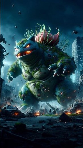 Bulbasaur x Snorlax FUSION Just Destroyed a Whole City 💀🤯 Pokemon Transformation 🤯🧬 #pokemon #ai