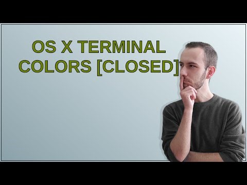 OS X Terminal Colors closed