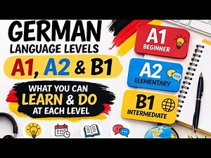 German level explained in details (A1,A2,B1)
