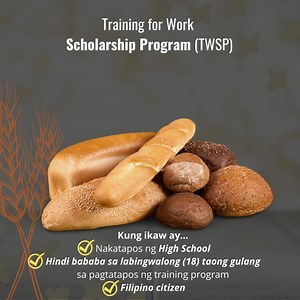 7.4K views · 214 reactions | Bread Pastry Production, Training for Work Scholarship Program (TWSP). More details: https://bit.ly/bread-pastry-production-twsp Para sa: Nakatapos ng High School Hindi bababa sa labingwalong (18) taong gulang sa pagtatapos ng training program Filipino citizen | TESDA Online Courses | Facebook
