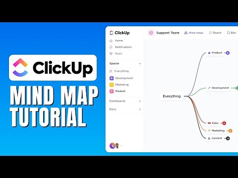 Clickup Mind Map Tutorial - How To Use Mind Map In Clickup
