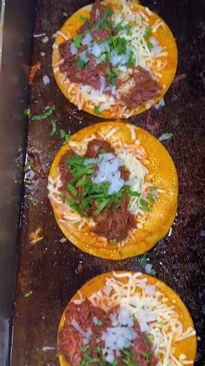 Adobada Quesadilla, Queso Birria Tacos, Fried Beef Taco and Raspberry Churro Order #prepareanorderwi