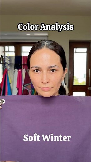 Soft winter vs deep winter drapes | Draping color analysis in real skin