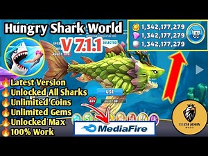 Hungry Shark World Mod APK v7.1.1 | Unlimited Money, Gems & Sharks Unlocked 2025!