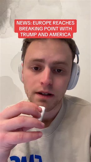 Aaron Parnas on Instagram: "NEWS: Europe has reached its breaking point with America."