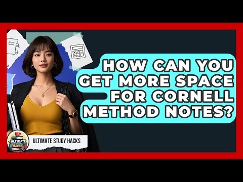 How Can You Get More Space For Cornell Method Notes? - Ultimate Study Hacks