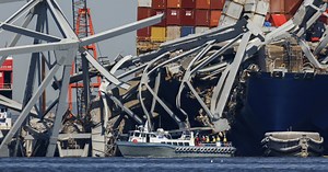 Crews conduct controlled demolition on Baltimore bridge span as cleanup continues at collapse site