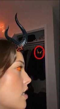 Trying the Viral SCARY FILTER at 3AM: Real DEMON Caught! 😱 Send this to your friends #shorts