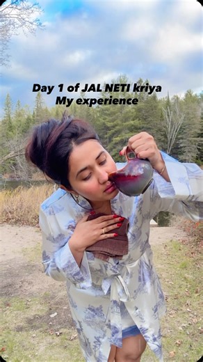 @goofygau | Jal neti - a yogic practice to clear nasal, mind and thoughts #yoga #jalnetikriya #dayinthelife #vlogs #routine #nasal #nasalirrigation | Instagram