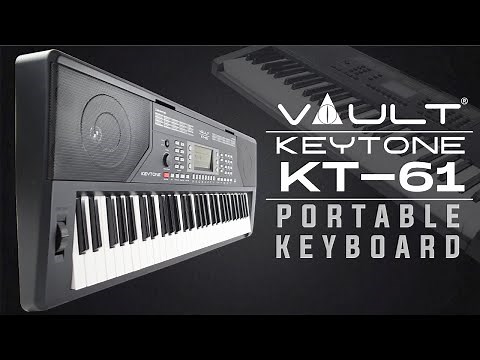 Vault KT-61 Keytone Touch Sensitive 61-Key Portable Keyboard