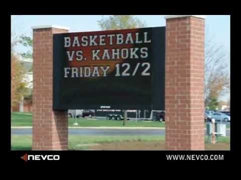 Digital School Marquee Sign Demo and Installation