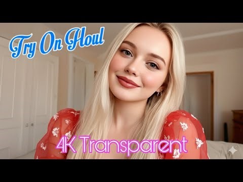 4K New Shein Try-On Haul 2025 |Transparent Mesh Lingerie & Micro Bikinis