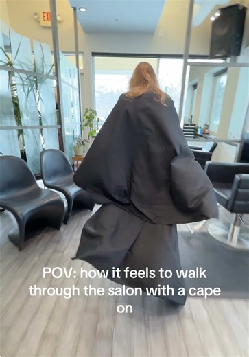 Walking Through the Salon with a Cape: A Magical Experience