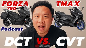 เปรียบเทียบ Honda FORZA 750 DCT vs. Yamaha TMAX CVT (ซิ่ง) [Podcast] ในคลิปนี้เราจะพาไปเจาะลึกถึงระบบส่งกำลังของบิ๊กสกู๊ตเตอร์ระดับเรือธงจากสองค่ายใหญ่ 🚀 Honda Forza 750 กับระบบเกียร์ DCT (Dual Clutch Transmission) 🌀 Yamaha TMAX ที่มาพร้อมระบบเกียร์ CVT (Continuously Variable Transmission) 📌 เราจะอธิบายให้เข้าใจง่าย – หลักการทำงานของแต่ละระบบ – ความรู้สึกในการขับขี่ – ข้อดีข้อเสียของ DCT และ CVT #Forza750 #Tmax #DBigbikePodcast | DBigbike