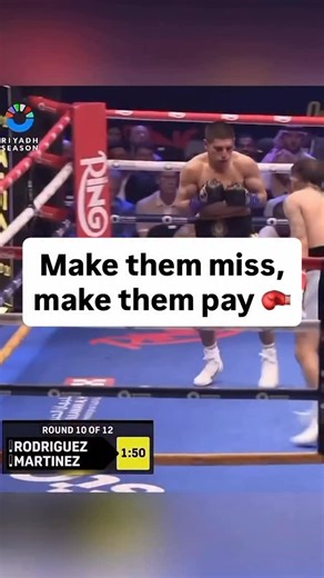Make them miss make them pay 🥊 The difference between being good and being great in boxing is this right here. A good fighter will win a boxing match, you go I go but I’m better at this than you are. A great fighter will turn your mistakes into consequences. @210bam saw his opponent longer in once and the 2nd time didn’t let him get away with the same mistake. Keep swinging champs 🥊 You’re up next 👑 #boxing #boxingskills #boxingtips #fighttips #boxingundefeated | Boxing Undefeated