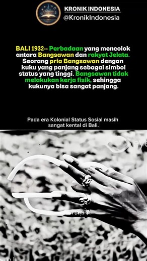 ​Jangan Salah Sangka! Ini Arti Kuku Panjang Pria Bali 1932 #shorts